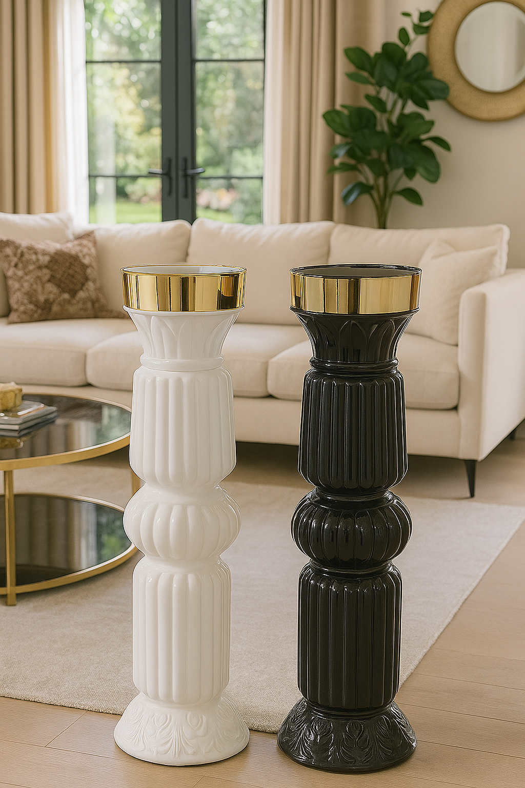 Compact plastic port