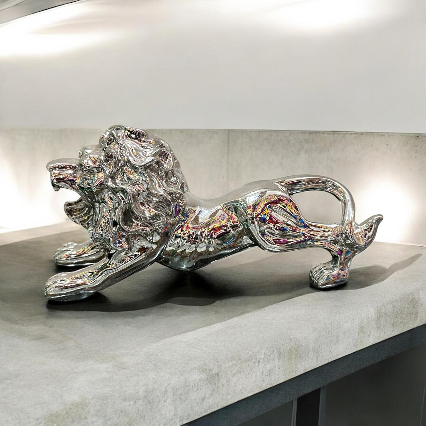Golden Lion Sculpture