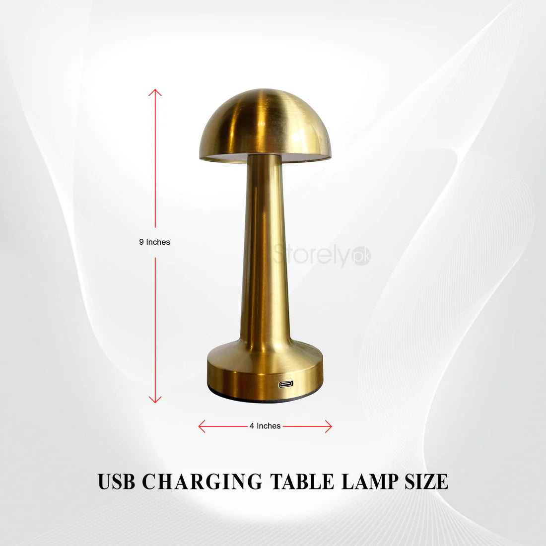 Mushroom Shape Retro Style LED Metal Lamp