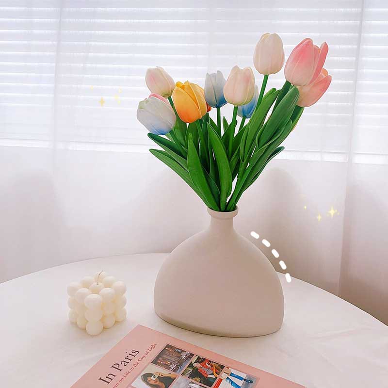 6Pcs Artificial Flower Tulips