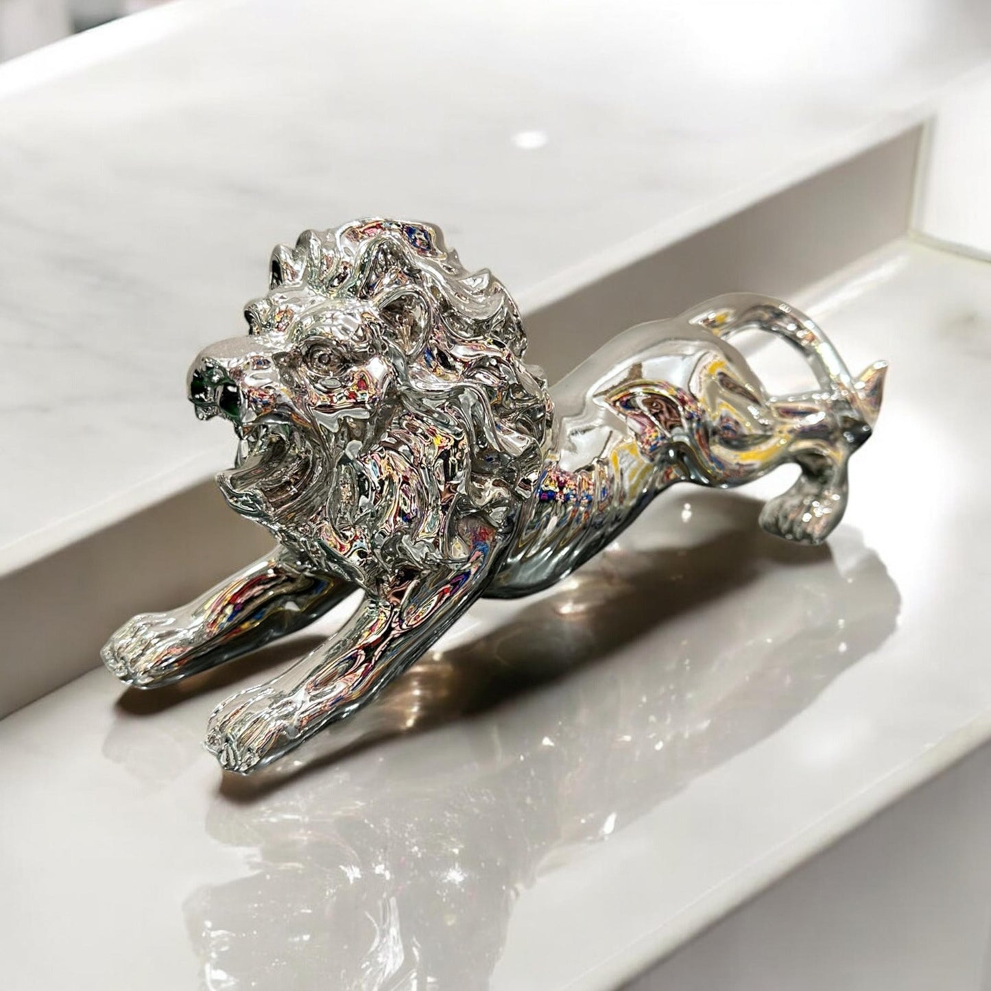 Golden Lion Sculpture