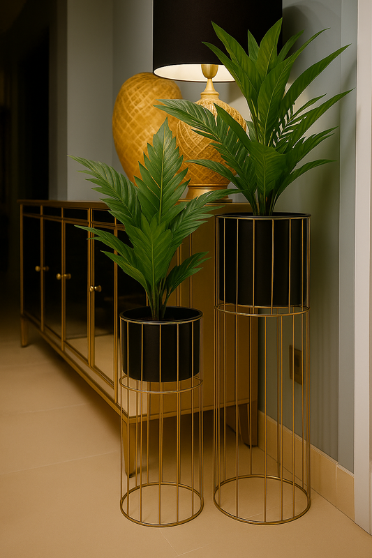 1 Iron Indoor Plant Stand plant and port