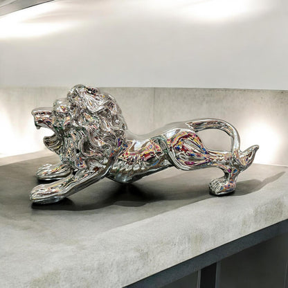 Golden Lion Sculpture