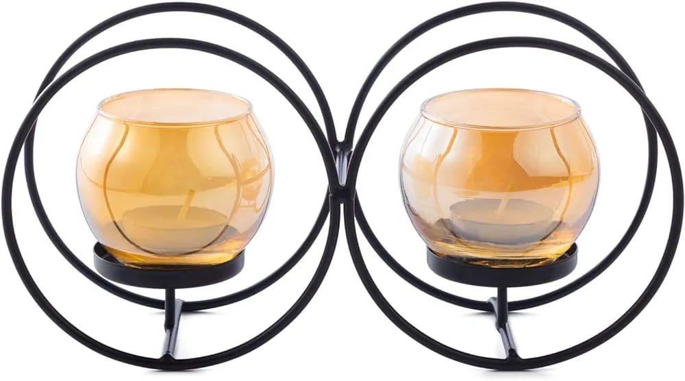 Double Circle Votive Candle Holders