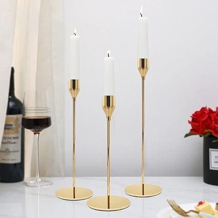 Metal Candle Holders 3 piece set