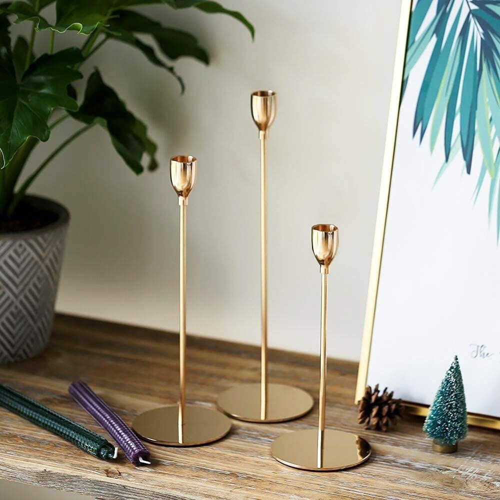 Metal Candle Holders 3 piece set