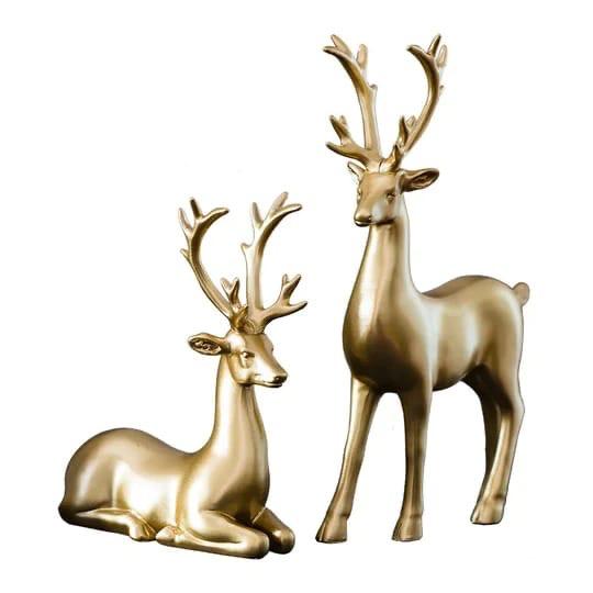 Hand Polish Golden Deer 2piece set