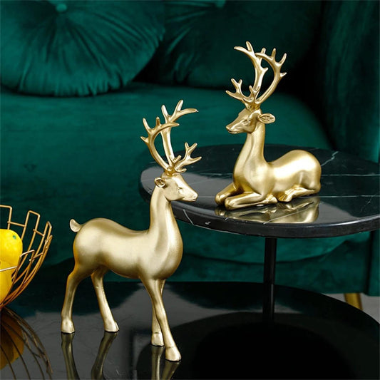 Hand Polish Golden Deer 2piece set