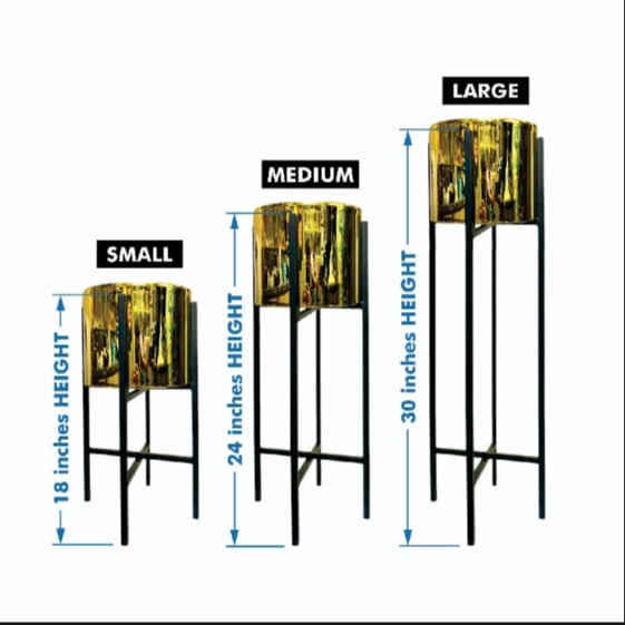 Planter stand with pot without plant