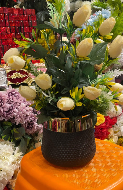 Planter Plastic Pot with flowers