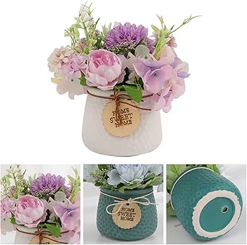 Artificial Flower Ceramic Potted