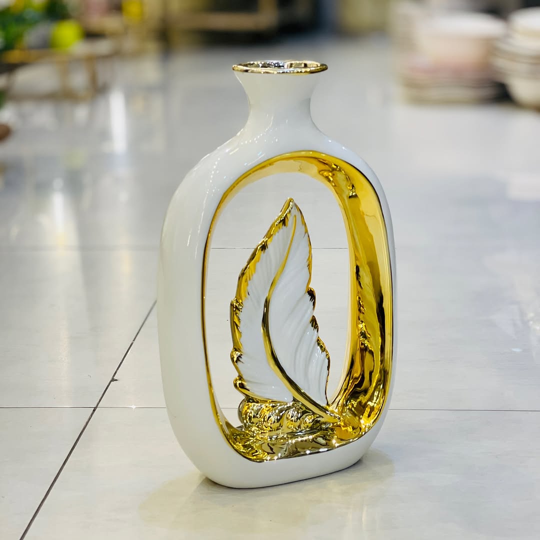 Golden Flower Vase