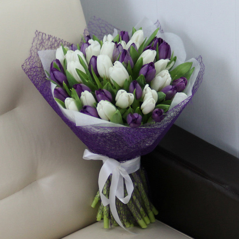 6Pcs Artificial Flower Tulips