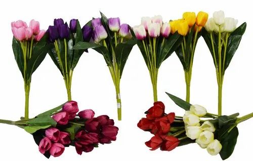 6Pcs Artificial Flower Tulips