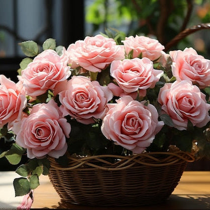 Artificial rose flower bunche