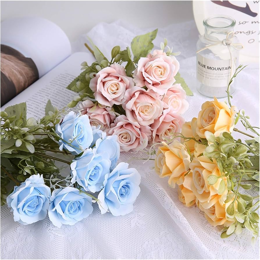 Artificial rose flower bunche