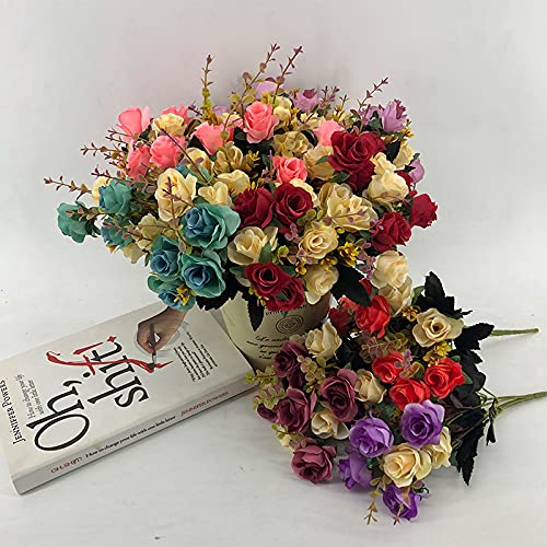 Artificial rose flower bunche