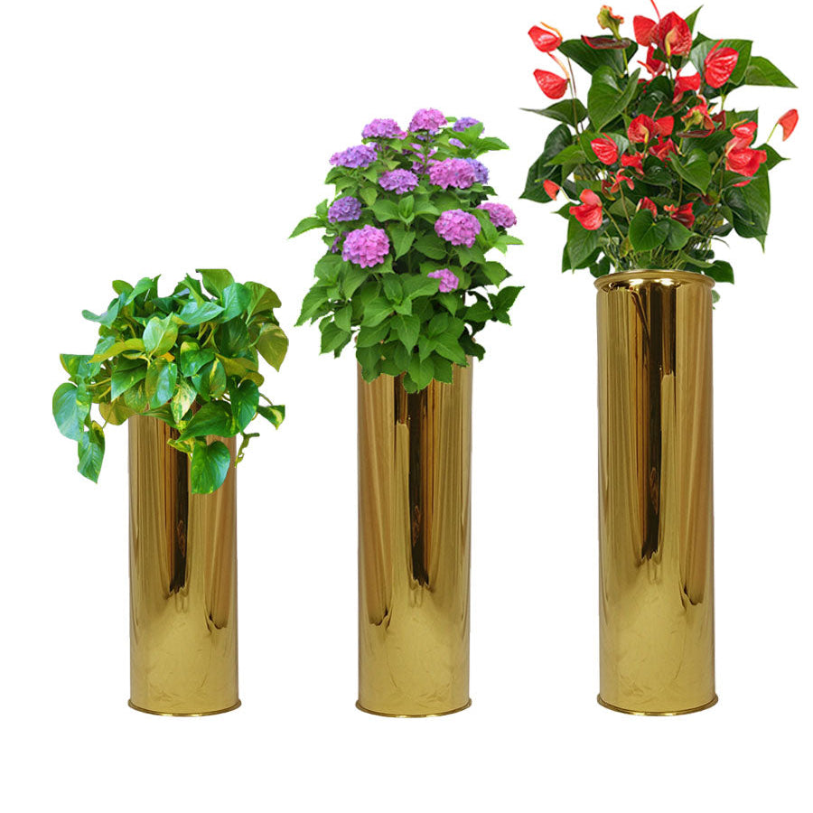 Gold Plated Indoor Planter